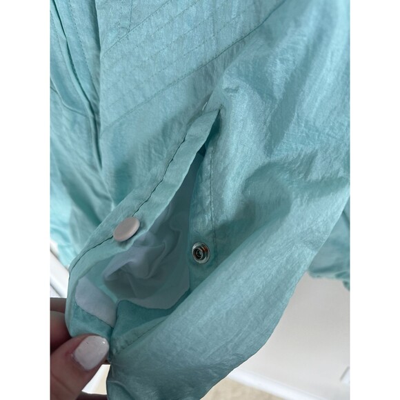 VINTAGE 80s 90s Windbreaker Jacket Light Blue Size Small Pacific Trail - Picture 5 of 8
